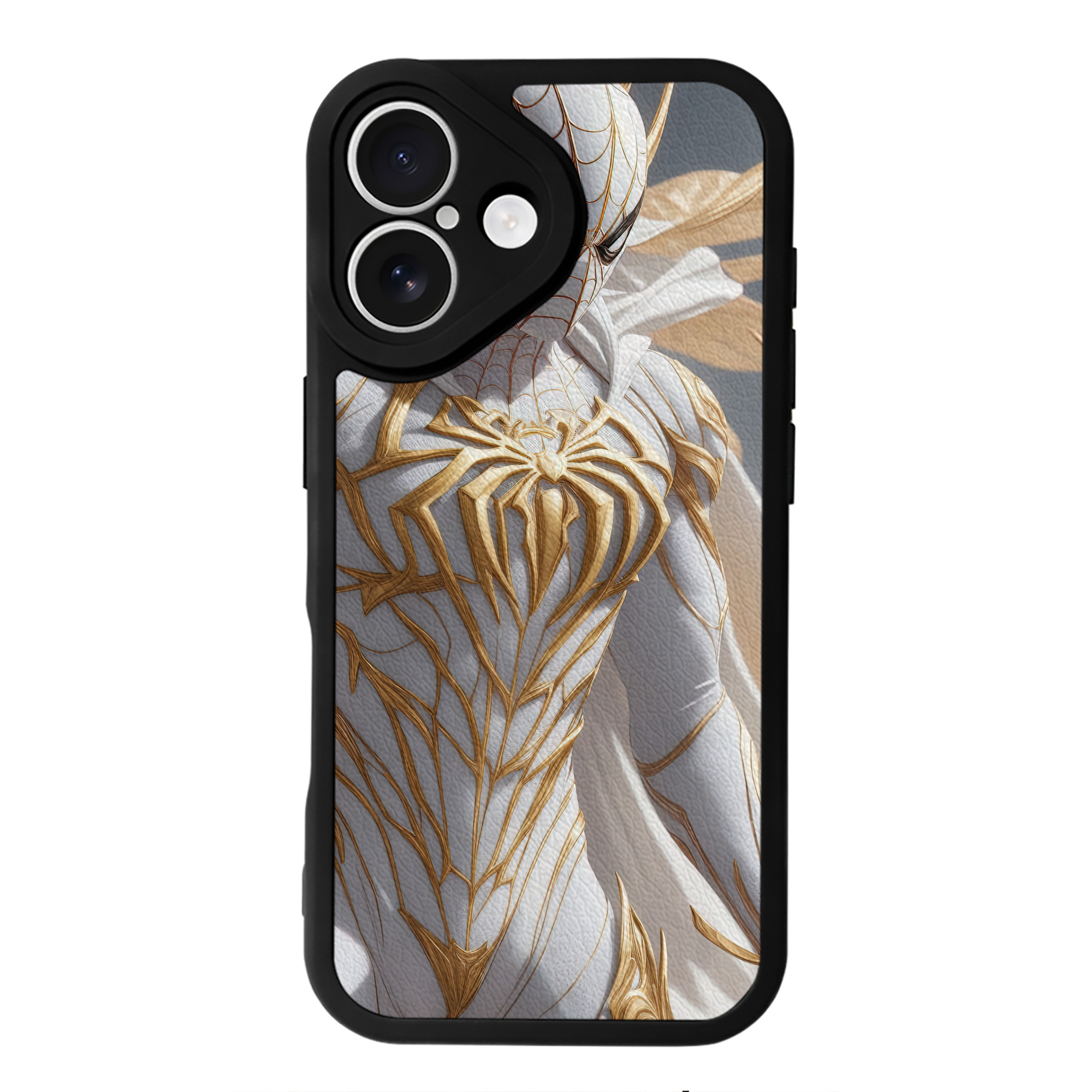 Spider Man スパイダーマン 【iPhone 16シリーズ対応】シリコンスマホケース（レザー調） 材質：シリコン